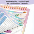 B5 budget tally book with spiral binding for daily income and expenditure recording