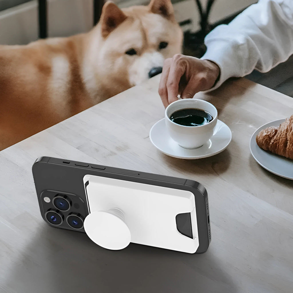 Minimalist magnetic phone holder with suction base for Apple iPhone in multiple colours