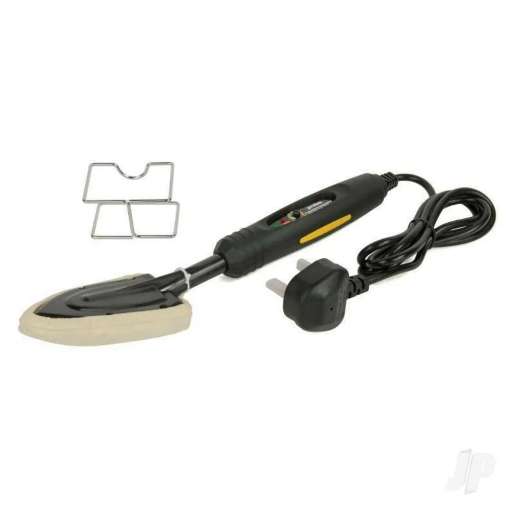 Electronic temperature control hot iron for skin models with metal, PTFE and TPR construction.