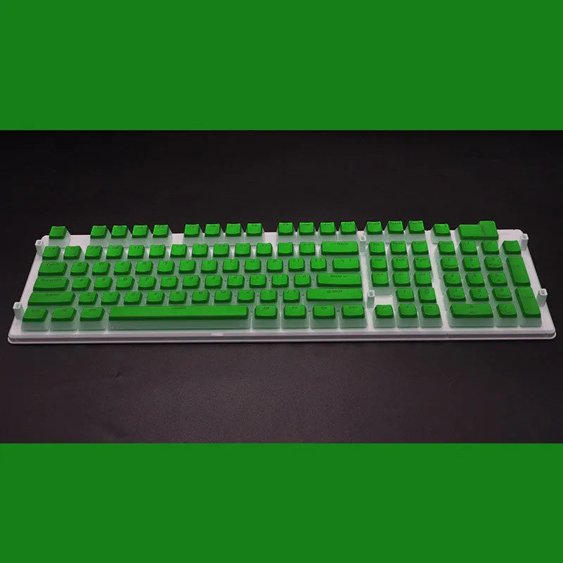 108 key pudding cream translucent mechanical keyboard keycap set in two-colour milk skin design