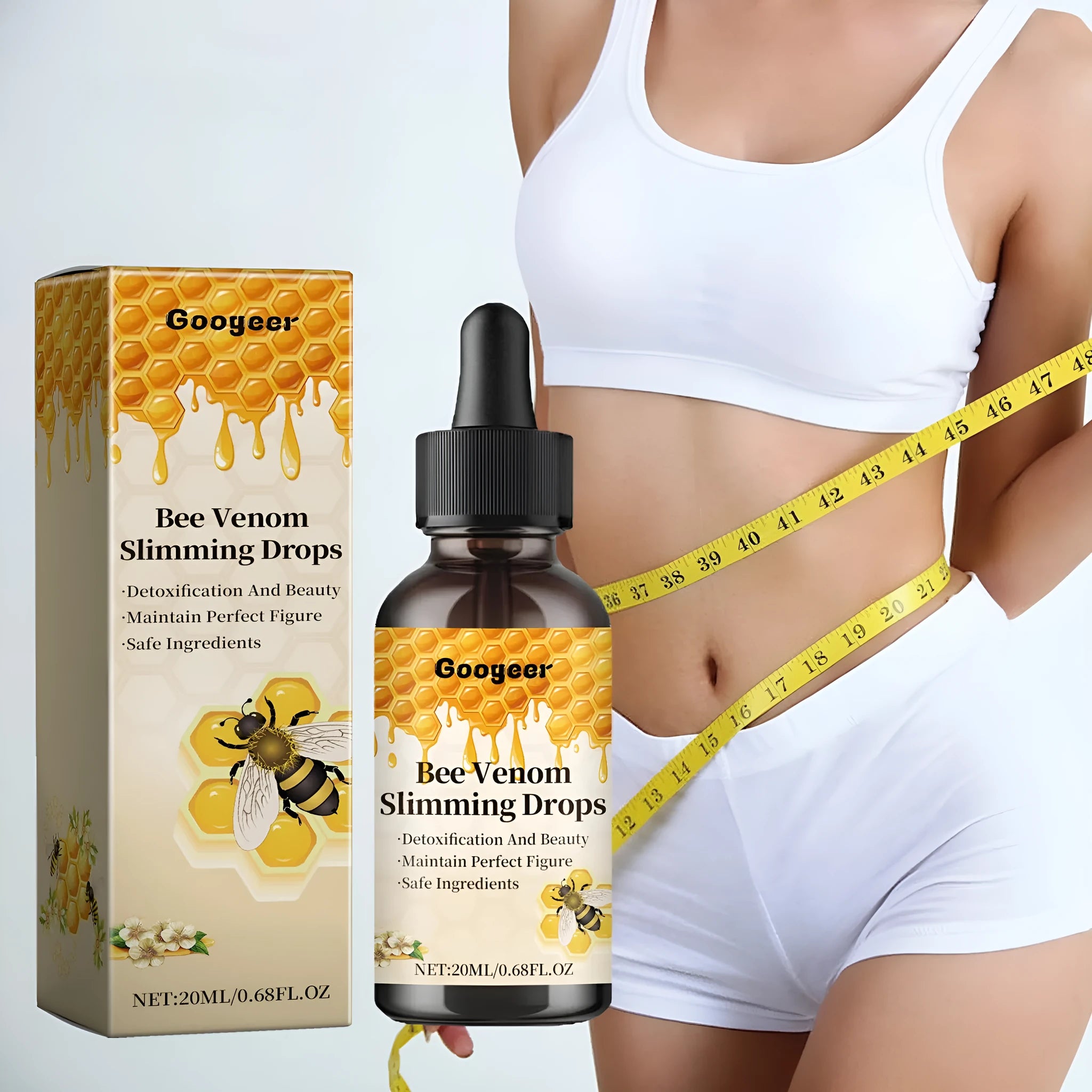 Care Drops 20ml light body treatment bottle for body skin care applications