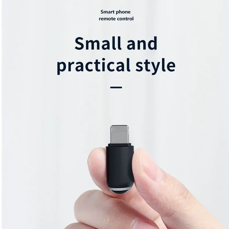Black capsule infrared emitter for smartphones with Lightning, USB-C, and Micro-USB connector options
