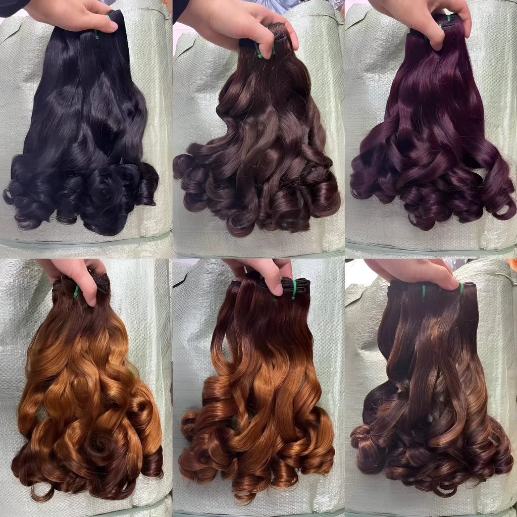 A real human hair front lace wig in pissy 06 colour, shown in a natural style.