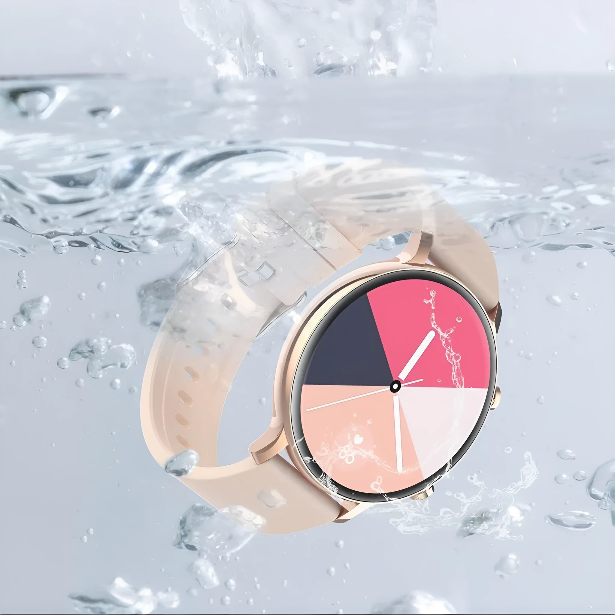 Black Bluetooth smartwatch with stainless steel strap showing call screen and heart rate monitor