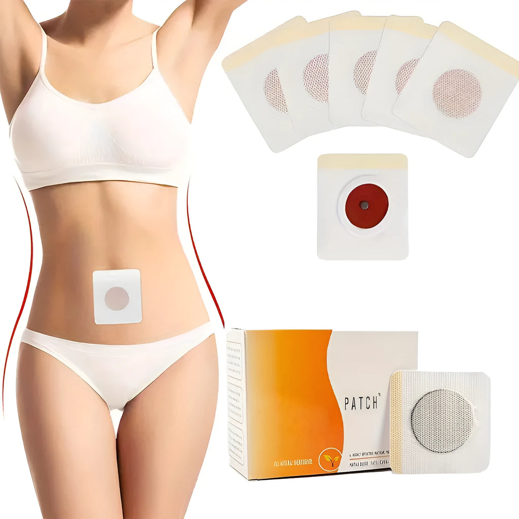 Box of 30 navel slimming patches with traditional Chinese medicine ingredients