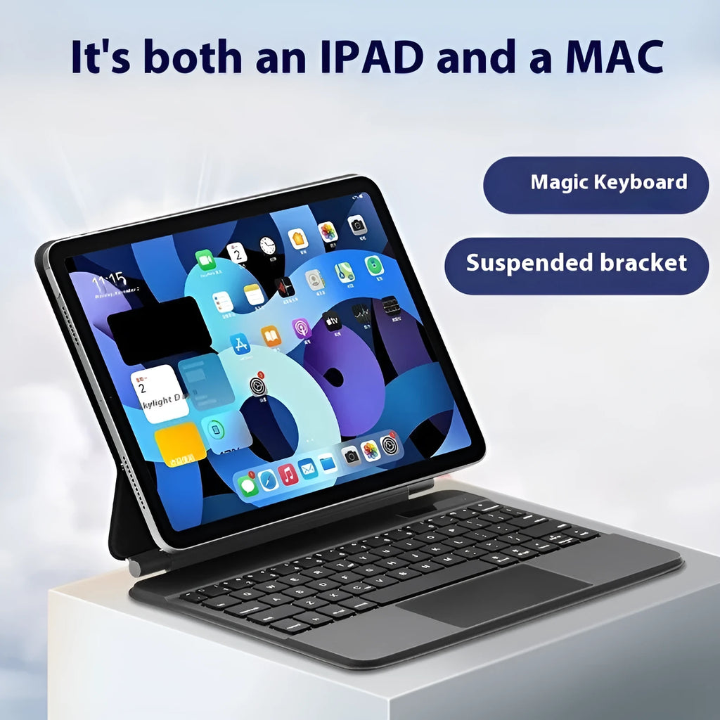 11-inch Bluetooth keyboard case for iPad with magnetic protective cover in five colour options