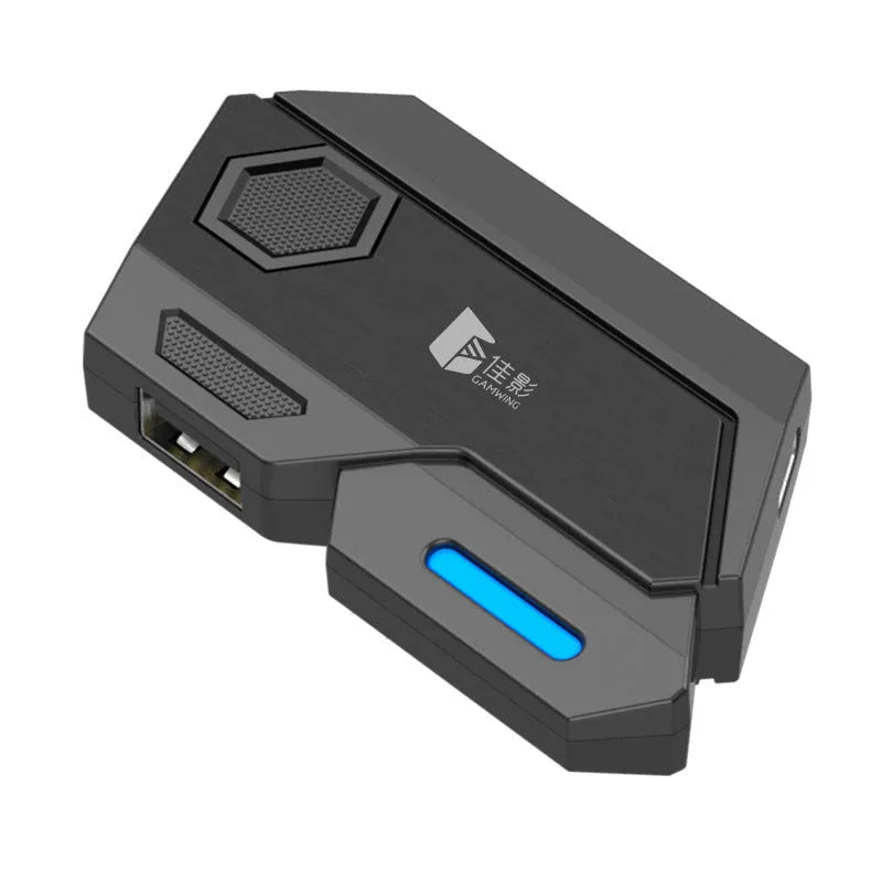 Mobile gaming keyboard mouse converter with USB interface for touchscreen control conversion