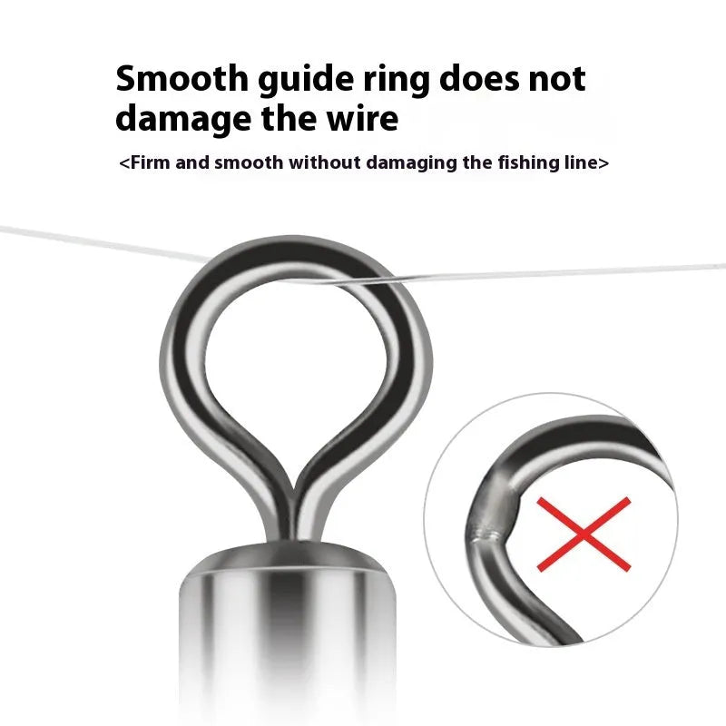 Copper luminous fishing swivel bead with a T-type three-fork design and eight small connection rings.
