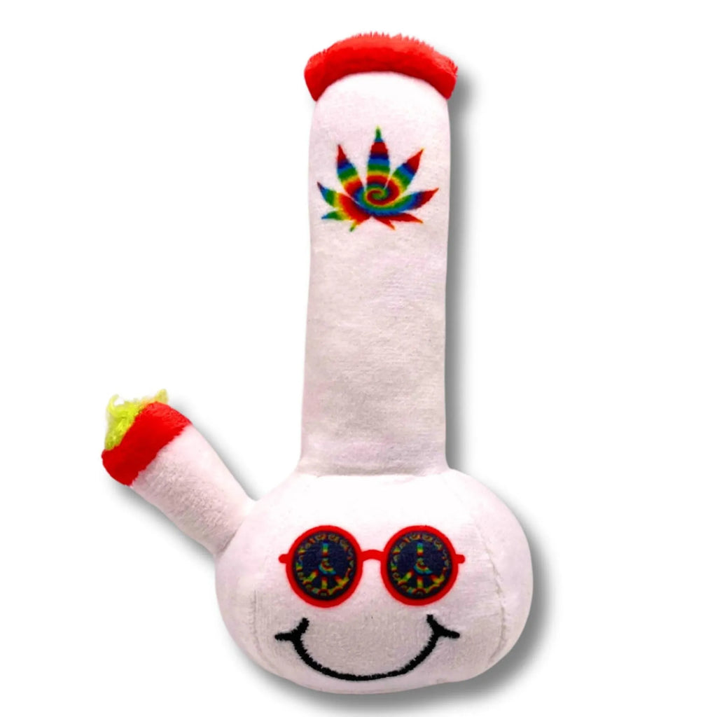 24cm long kettle-shaped dog plush toy with soft material in picture style design