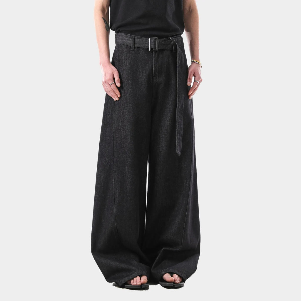 Black gold high waist straight-leg women's jeans with zip fly in American retro style