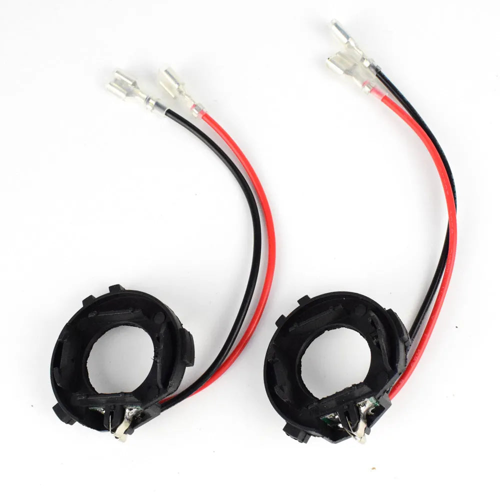 Black H7 LED headlight conversion adapter holder for Volkswagen cars