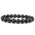 Tigereye stone crystal bracelet with round beads in selected size and colour variation