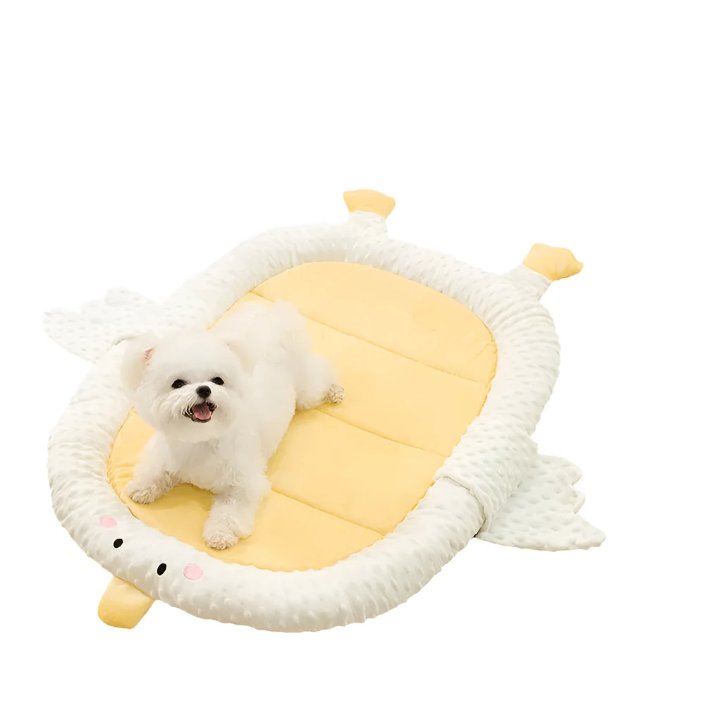 Orthopedic dog bed with waterproof removable cover and supportive foam mattress for medium-sized dogs