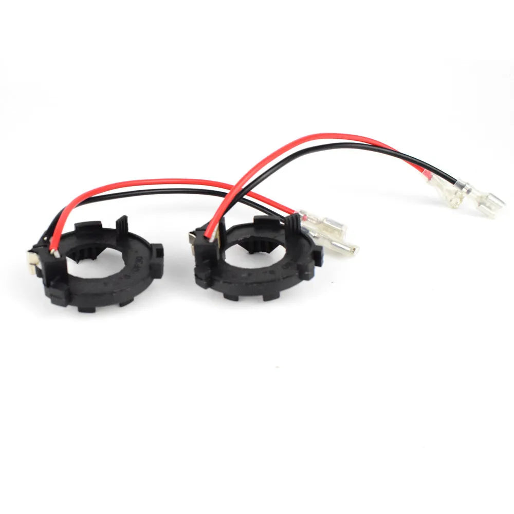 Black H7 LED headlight conversion adapter holder for Volkswagen cars