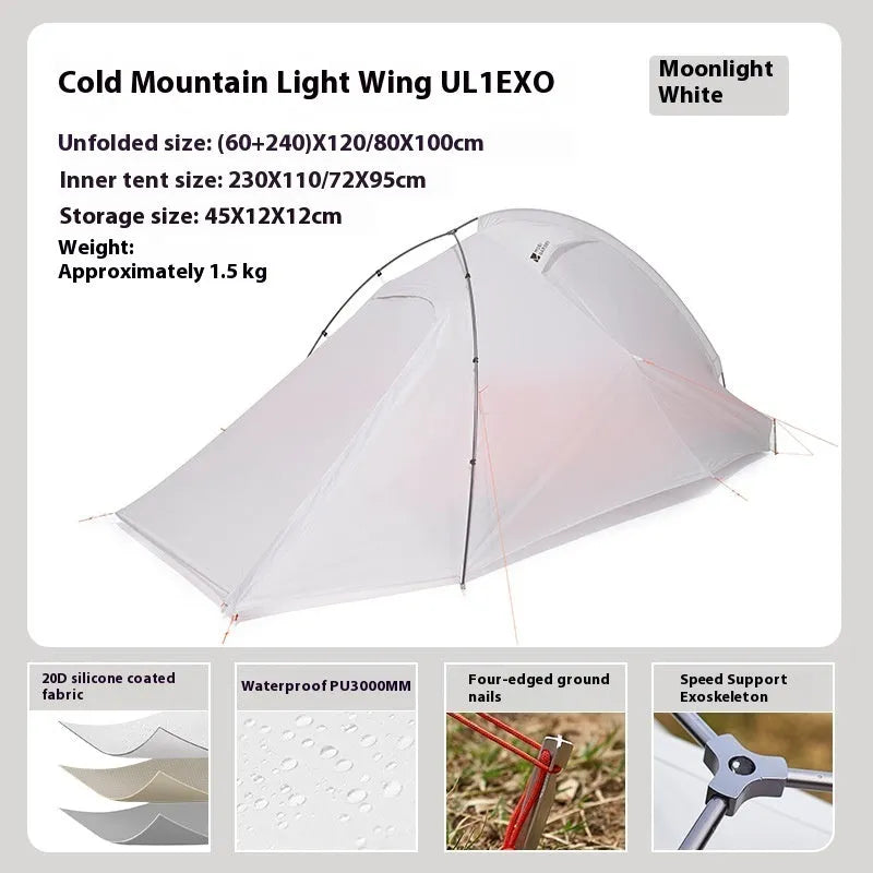 Cold Mountain Snow Wing UL2 EXO double outdoor camping rainproof windproof floor mat for hiking tent