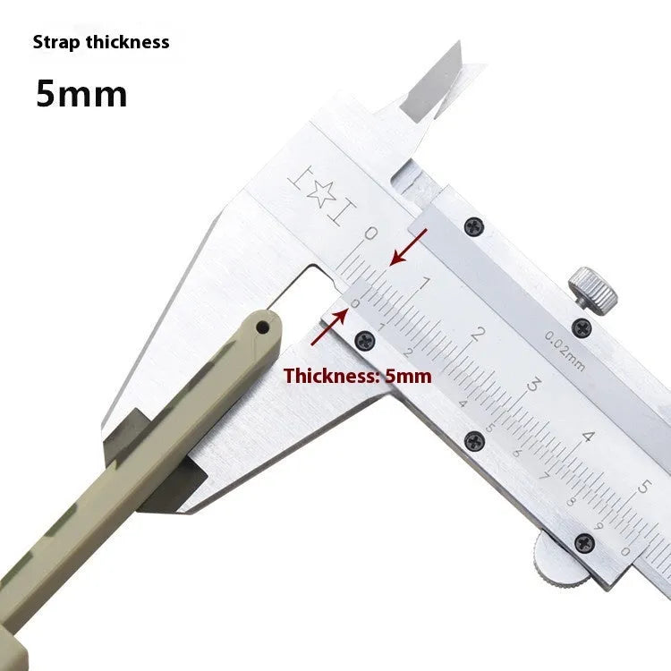 Green camouflage silicone watch strap shown detached, displaying its 20mm width and flat head lug design.
