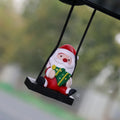 Resin Santa Claus cartoon pendant for car rearview mirror, 4.5 by 3 by 5 centimetres, 20 grams, four styles
