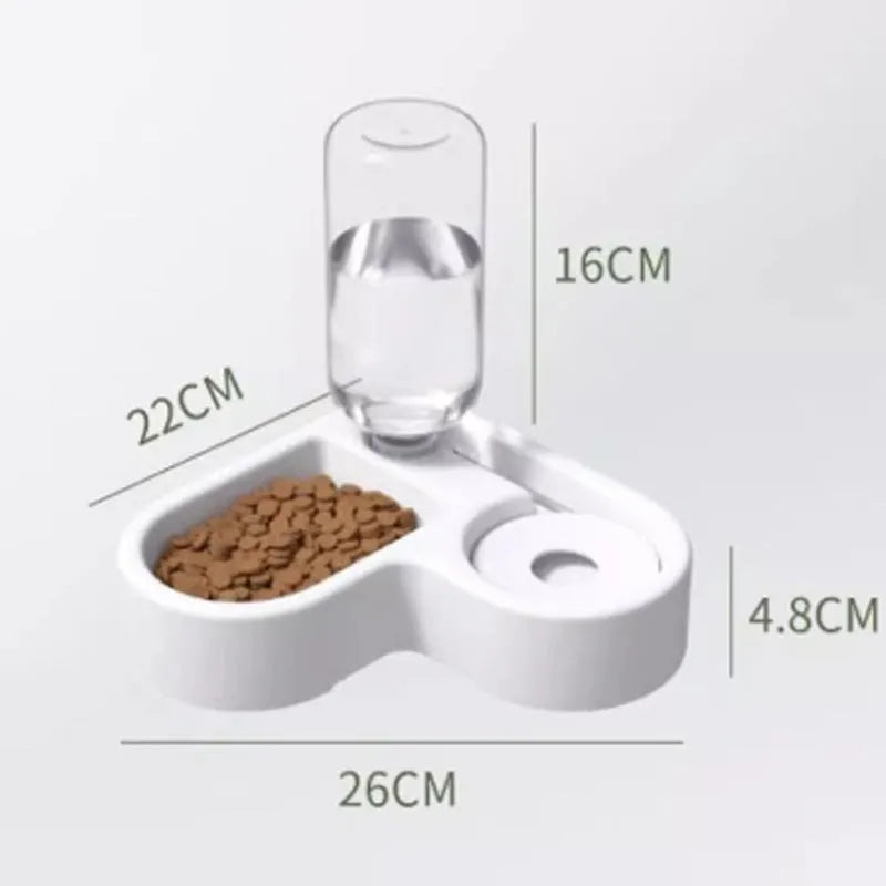 White automatic pet water fountain with flower pattern for cats and dogs