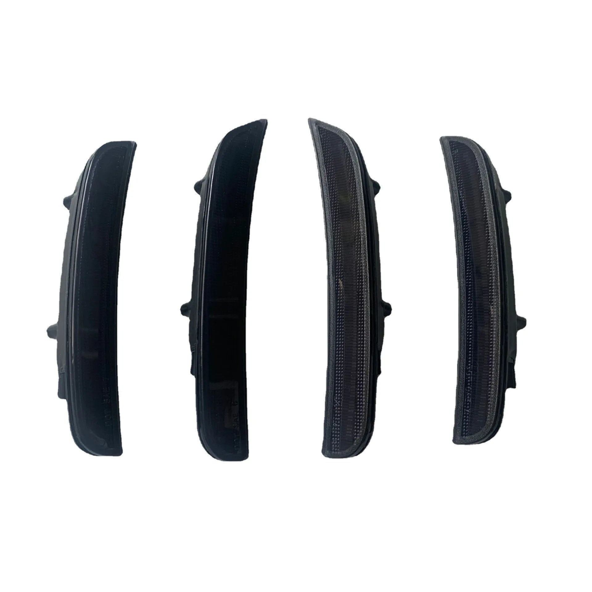 Dodge Challenger side turn signal light replacement kit for 2015-2020 models, showing yellow front and red rear lights.