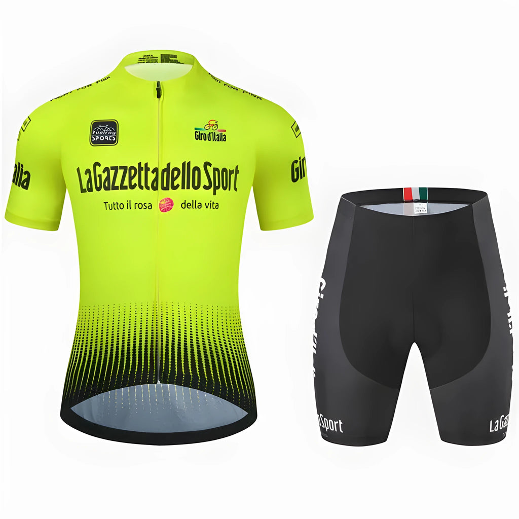 Polyester cycling short sleeve suit for road bike summer riding in various colour options