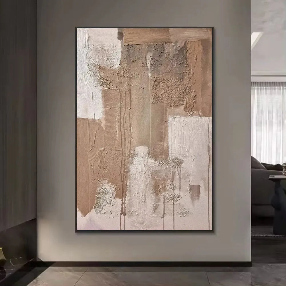 Handmade oil painting abstract canvas wall art rolled frameless unstretched, available in sizes from 40x60cm to 120x180cm