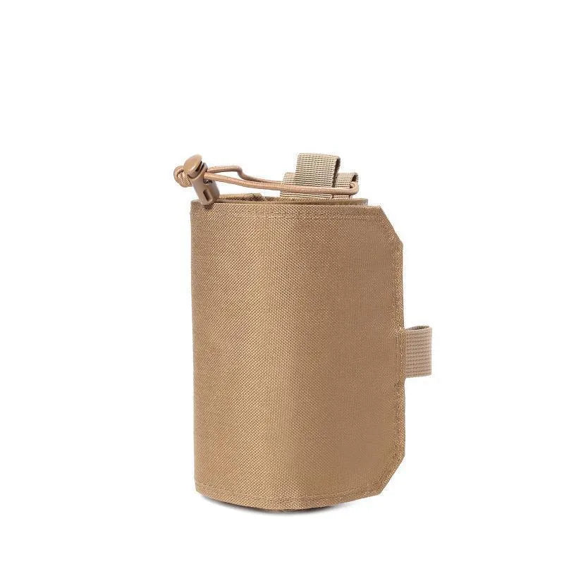 Oxford cloth adjustable cup cover with PU lining in black colour for outdoor thermal insulation