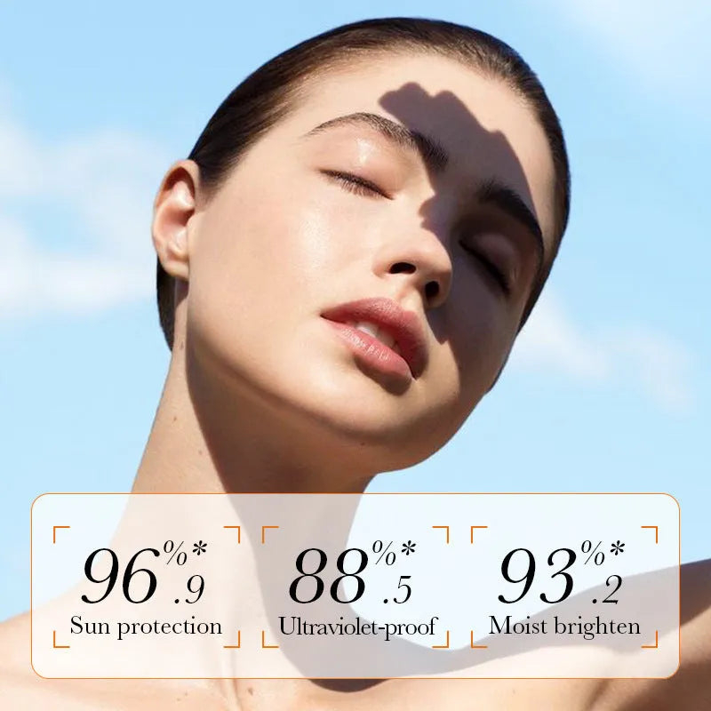 Double tube 50g sunscreen and makeup primer cosmetic product with universal skin type compatibility