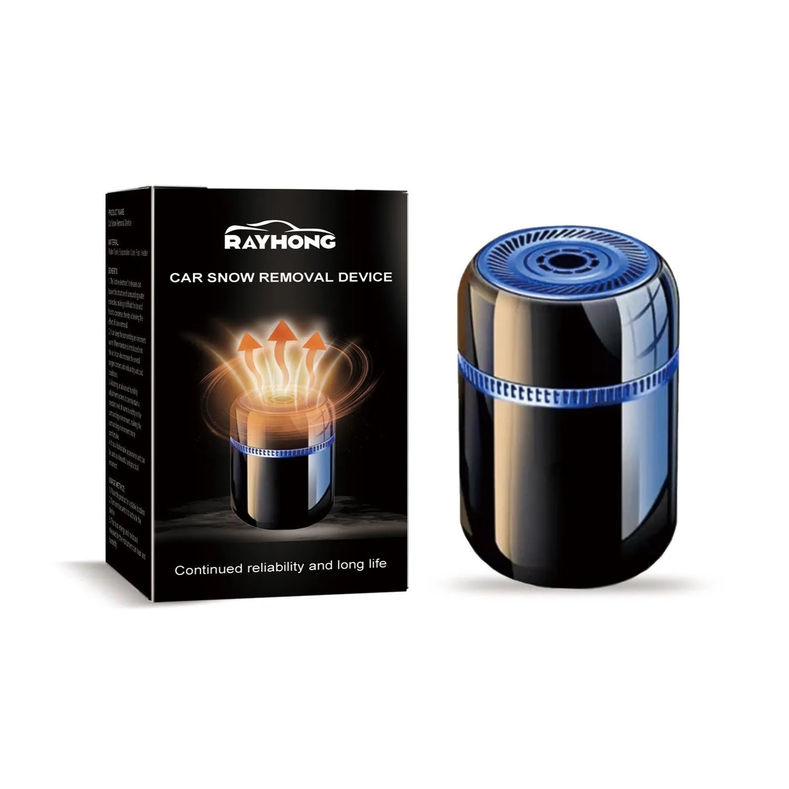 Compact car windscreen deicing tool measuring 5.6cm by 6.8cm