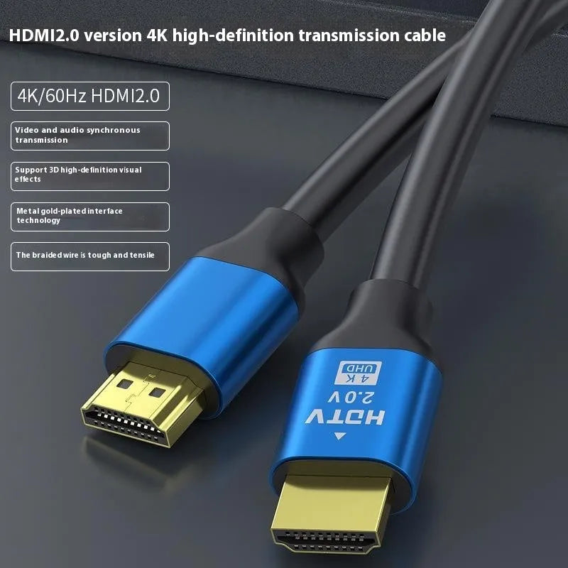 HDMI cable with aluminium alloy gold-plated connector, available in multiple lengths for computer monitors.
