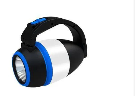 Black green foldable 3-in-1 LED camping lamp with USB charging port