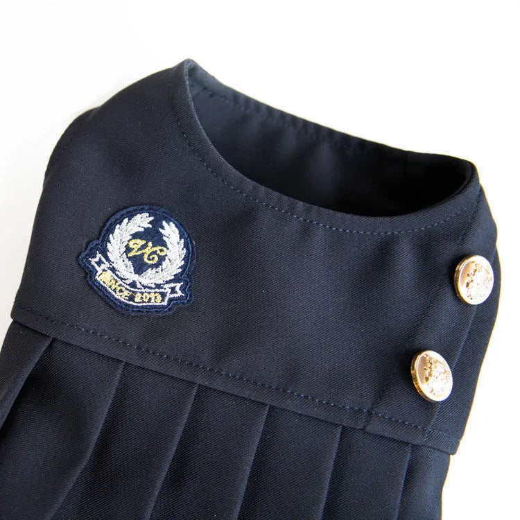 Dark grey teddy fleece dog hoodie on model showing front and side views