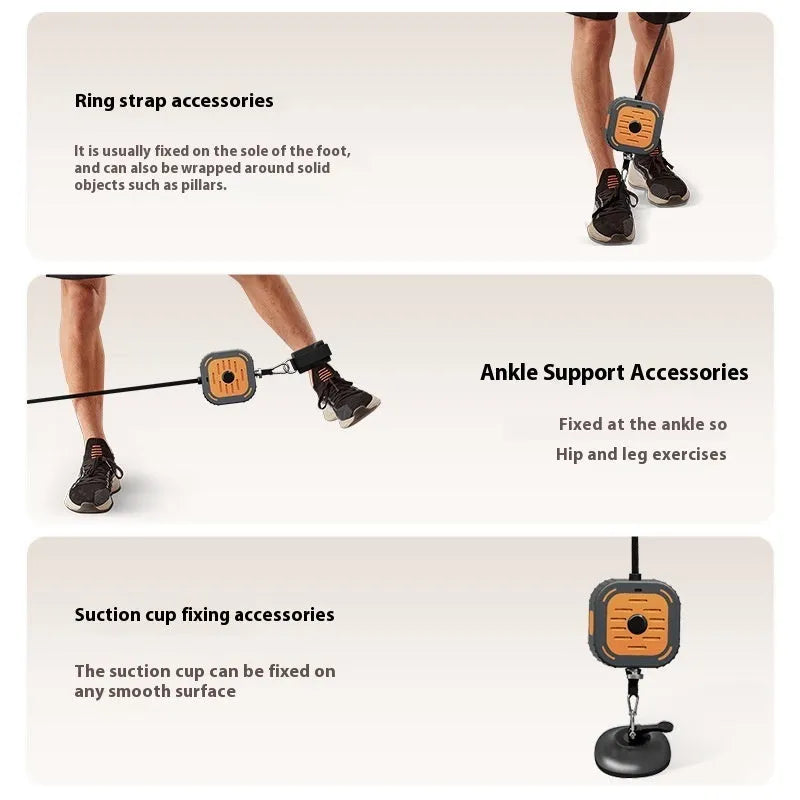 Adjustable power pump chest expander strength training equipment in navy blue or orange