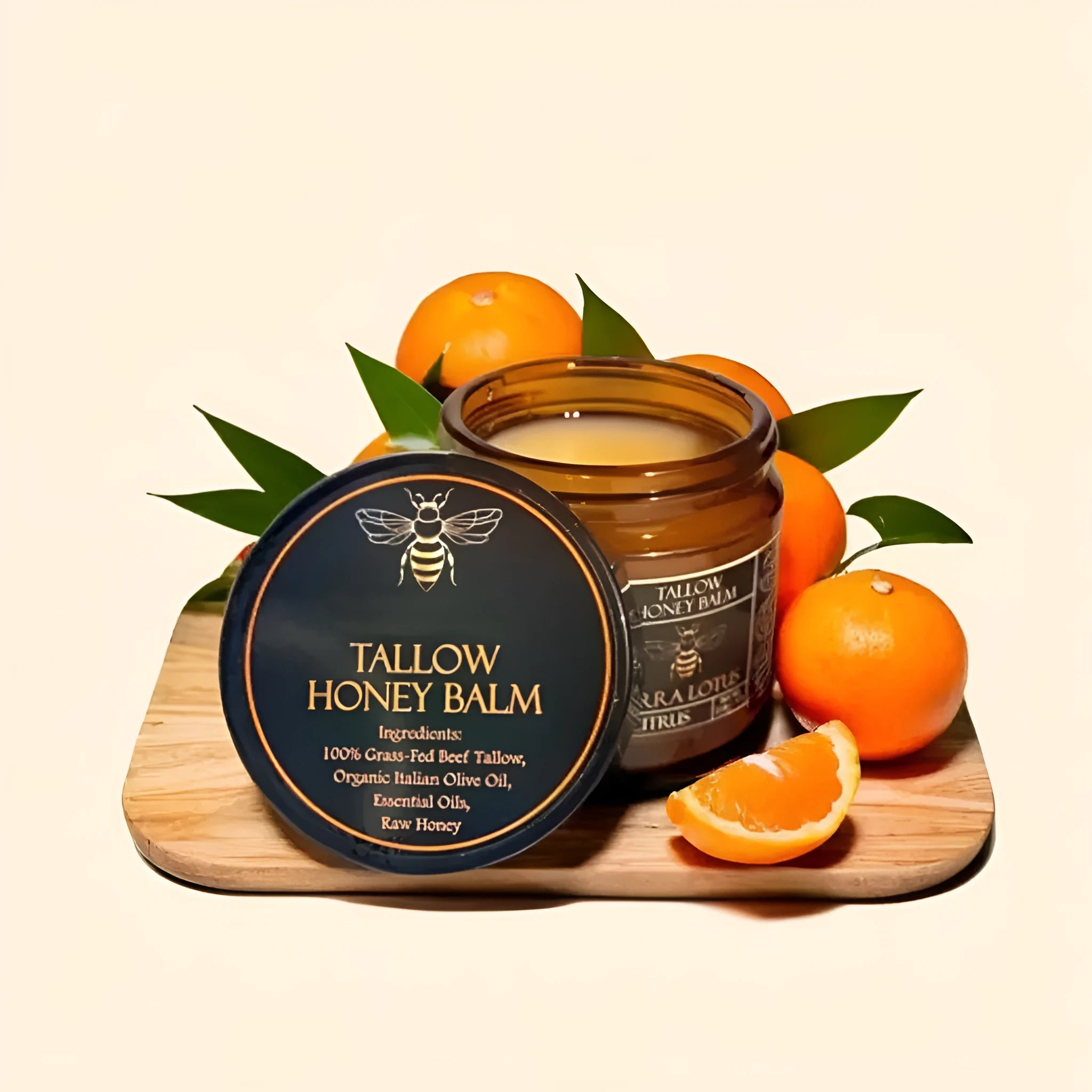 Jar of honey butter moisturising facial cream, 57g net content, shown with citrus, lavender and unscented options.