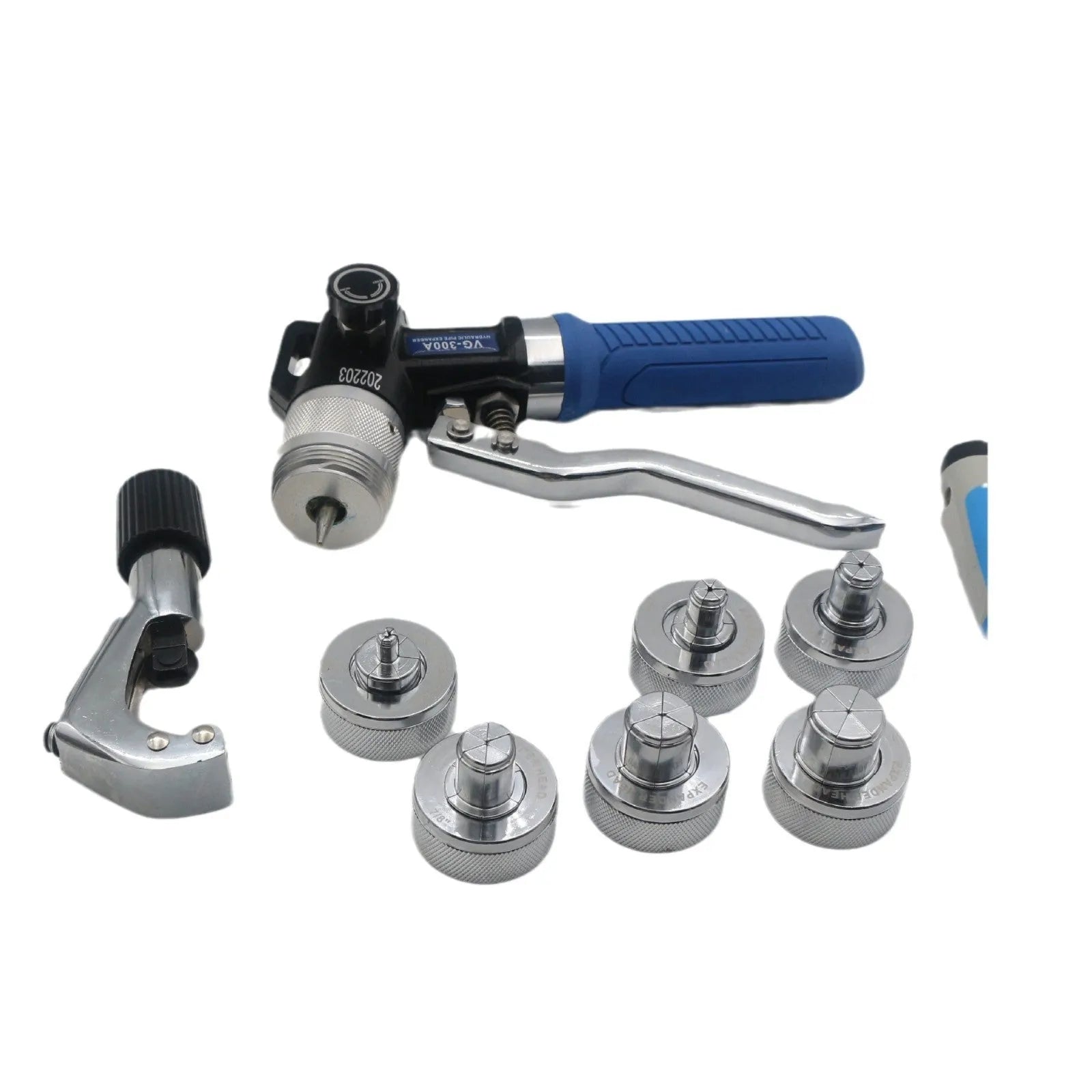 High-strength alloy steel hydraulic tube expander tool, VG-300 style, for refrigeration maintenance.