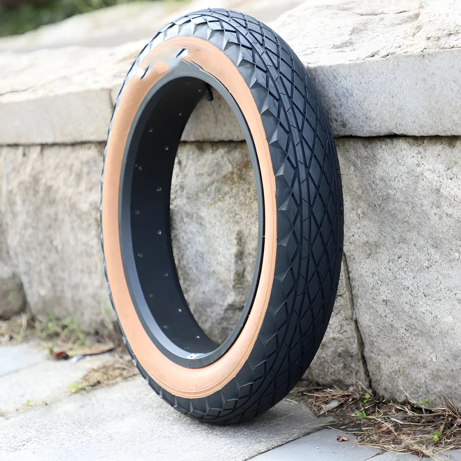 Brown 20x4.0 snowmobile beach car replacement tyre with skin edge design
