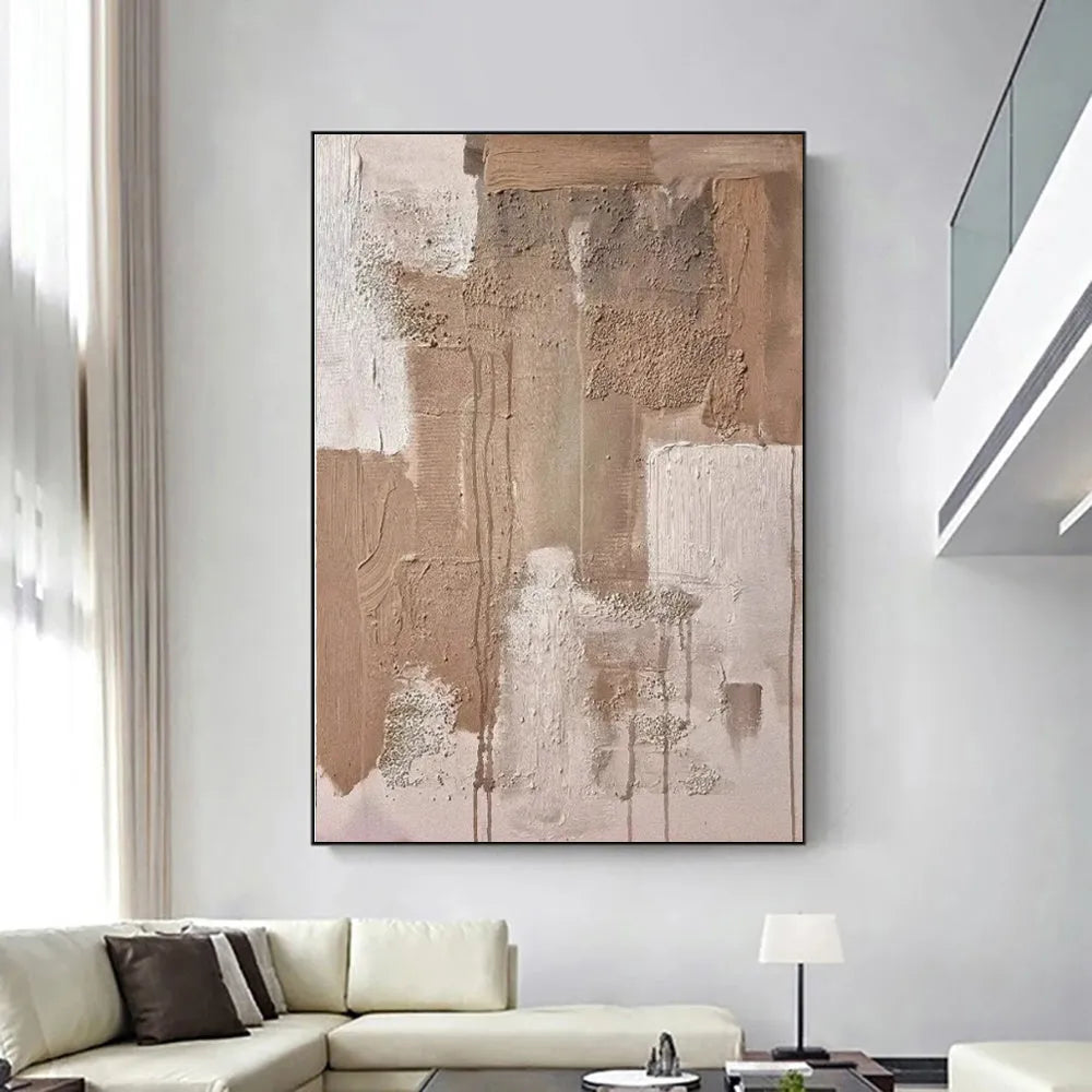 Handmade oil painting abstract canvas wall art rolled frameless unstretched, available in sizes from 40x60cm to 120x180cm