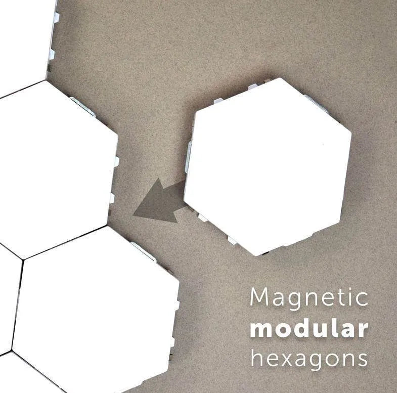 British creative honeycomb modular wall lamp with touch control and LED lighting