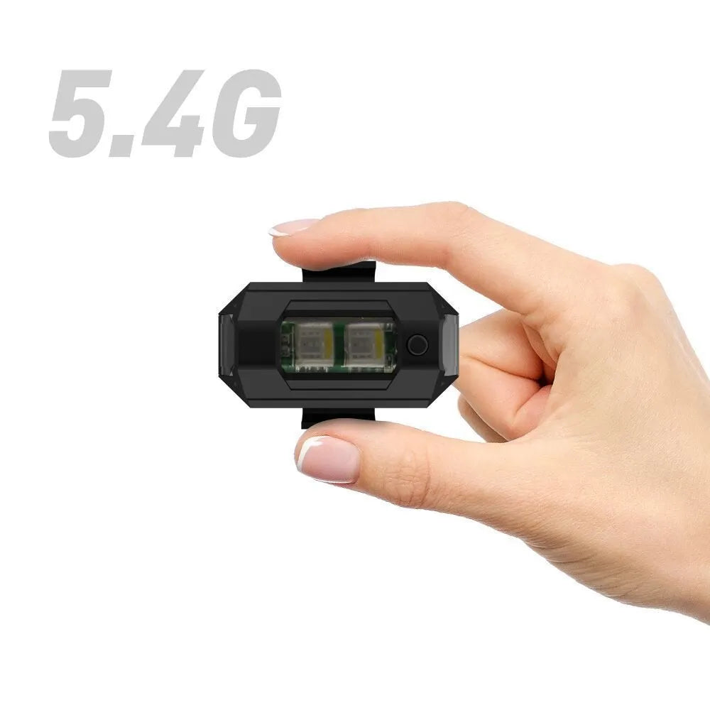 Drone RGB signal light with seven colour modes and Type-C charging cable