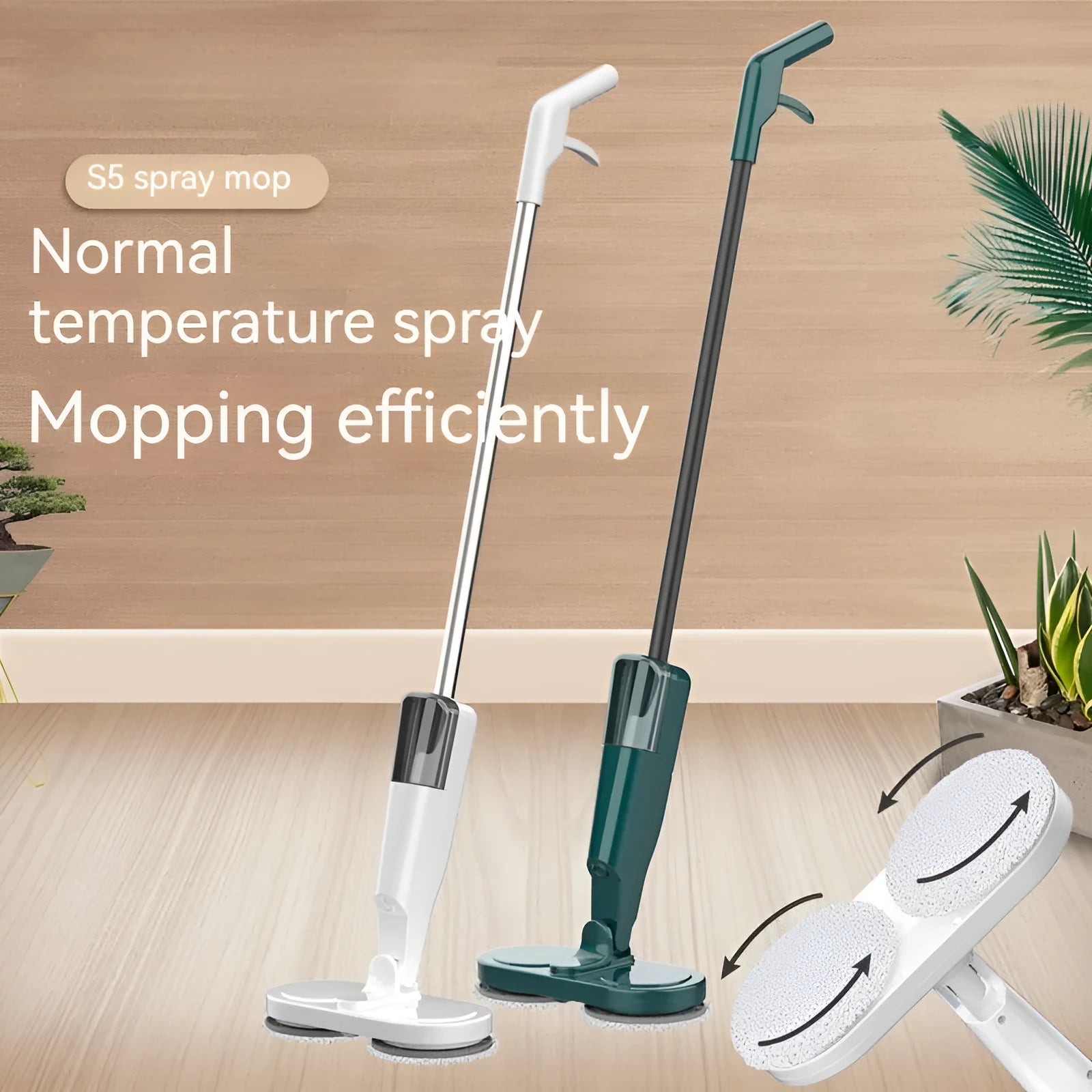 Wireless electric sweeping and mopping machine with USB charging port and separate wash basin