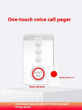 White elderly emergency alert system with one buzzer unit and three call buttons