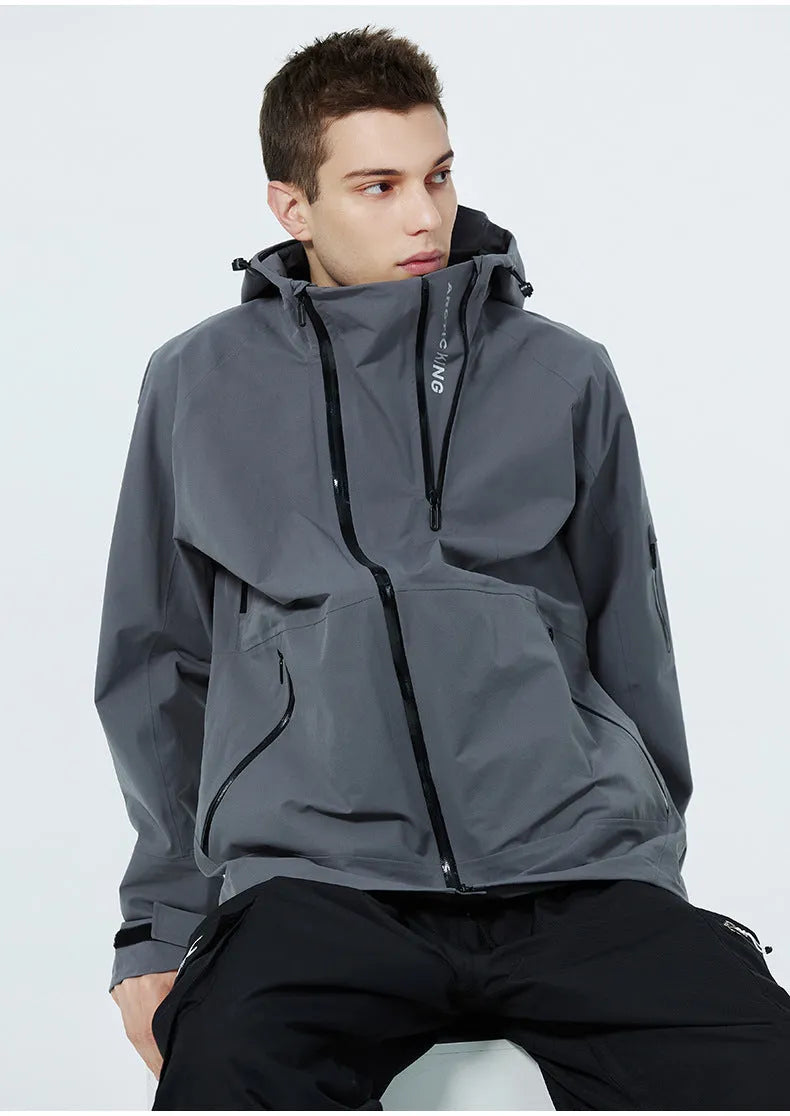 Unisex windproof waterproof ski suit in multiple colours for snow sports