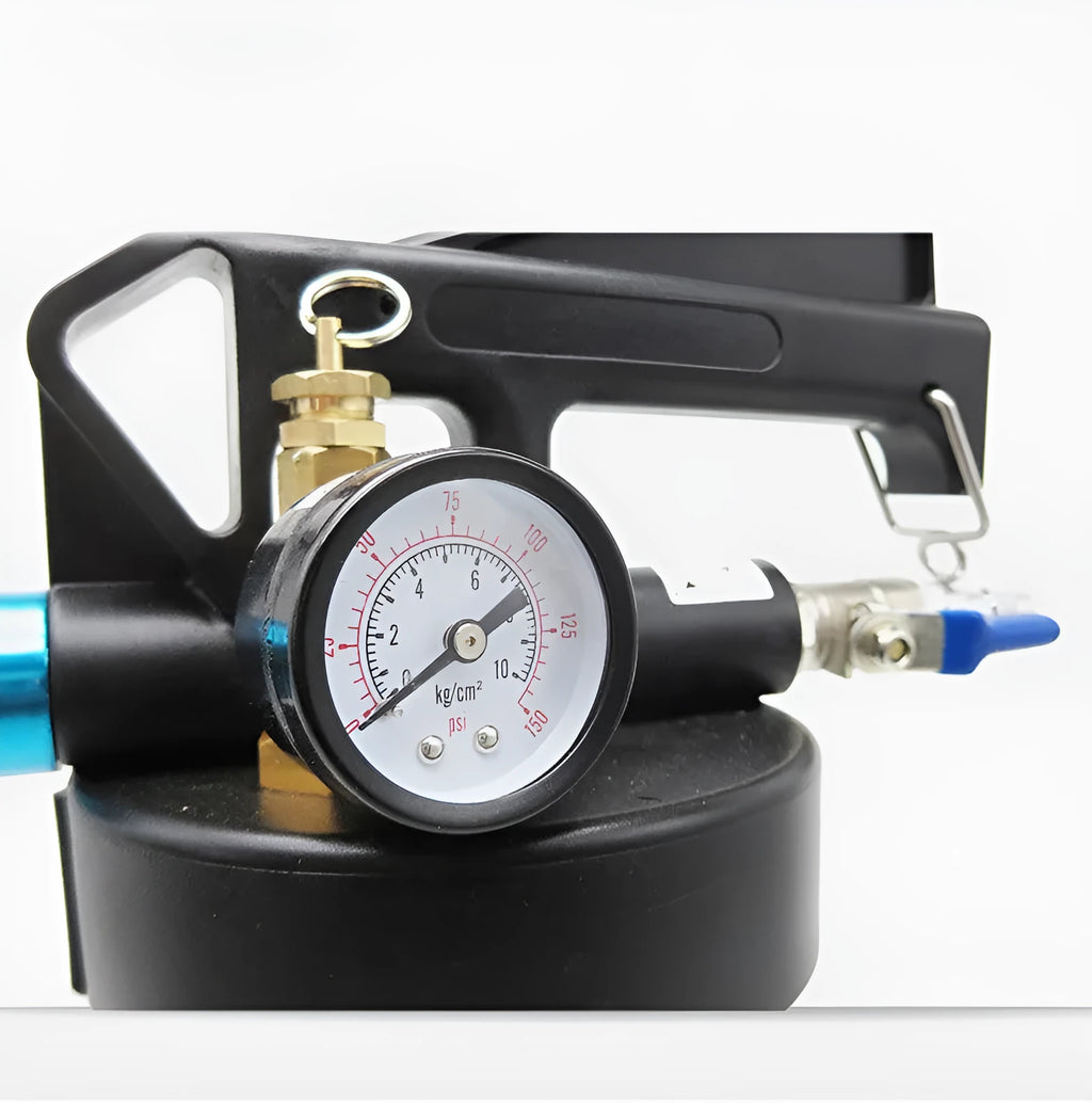 Pneumatic automatic transmission oil changer with 220W motor and oil filler tank.
