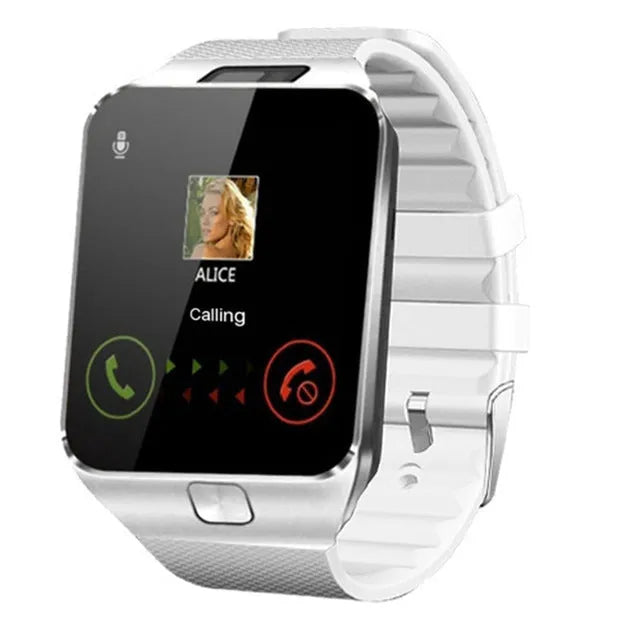 Smart watch with 1.44-inch touch screen showing interface, worn on wrist with Bluetooth calling functionality
