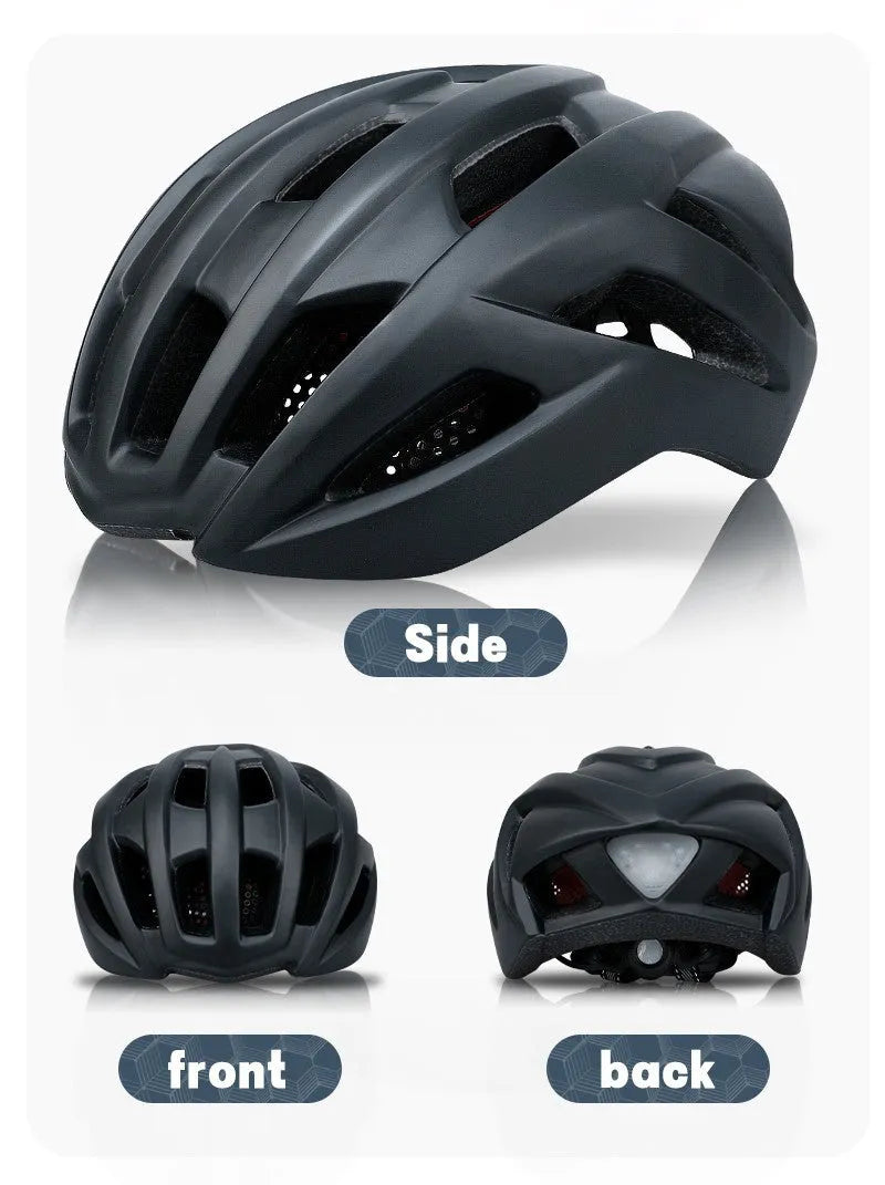 Orange lightweight bicycle helmet for road and mountain biking, showing ventilation holes.