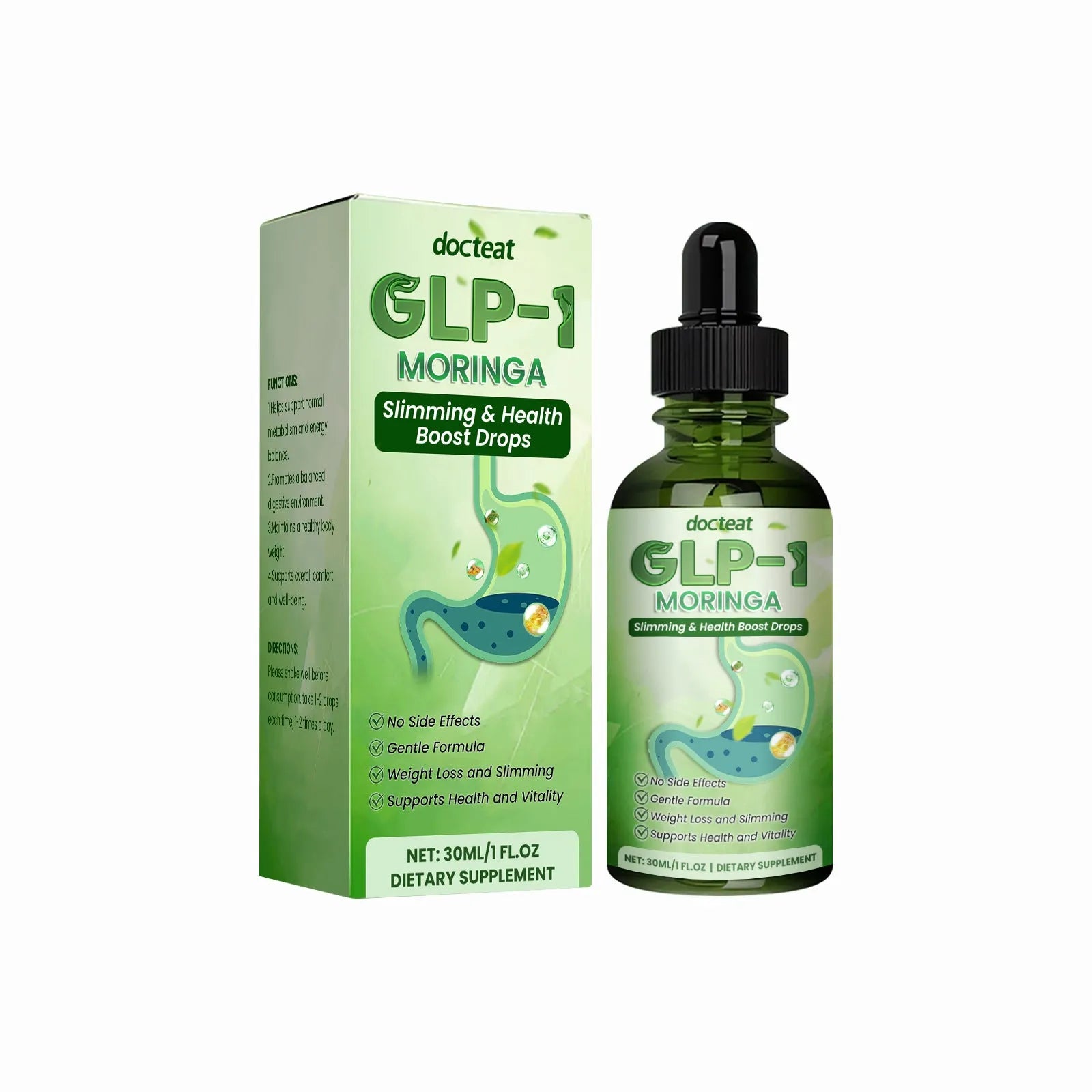 30ml bottle of Vitamin B1 liquid dietary supplement with dropper, containing traditional Chinese medicine and botanical extracts.