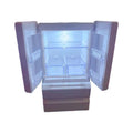 White miniature candy shop plastic model with LED light, 11.4 cm tall.
