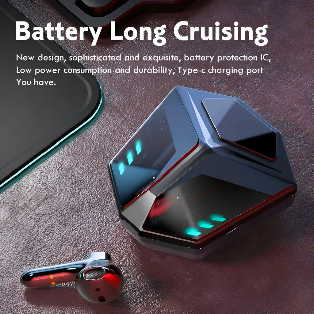 M59 wireless Bluetooth gaming headset in picture colour with compact design