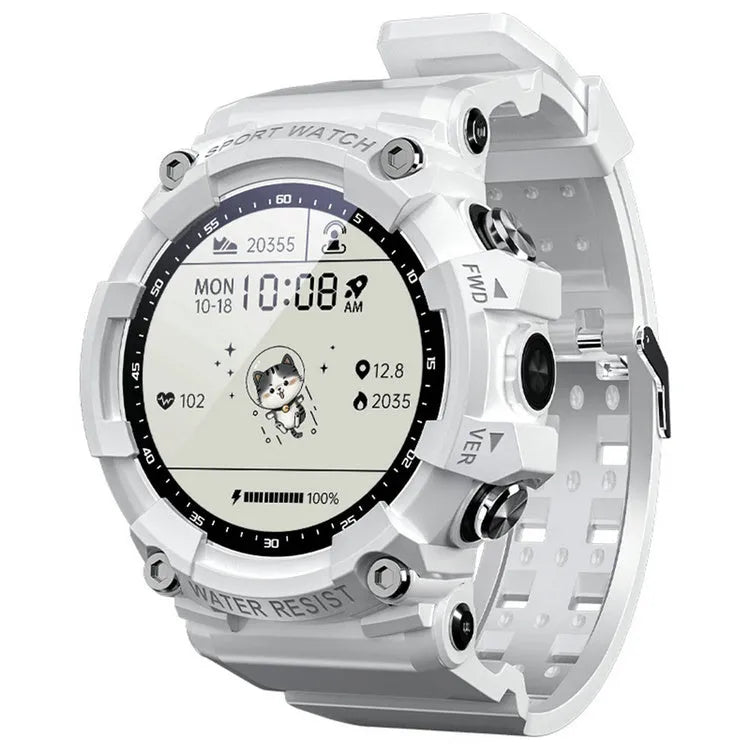 ATTACK 3 IP67 waterproof smart sports watch with round colour screen on TPU strap