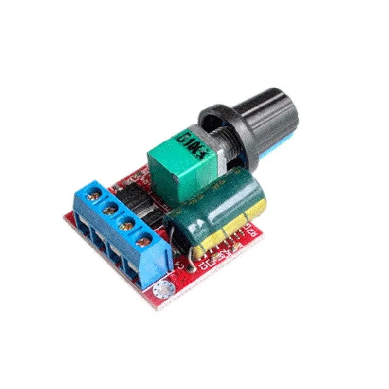 PWM DC motor speed governor with potentiometer knob for 5V-35V motors