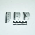 Aluminium alloy manual transmission car pedal set in grey or black with installation screws and nuts